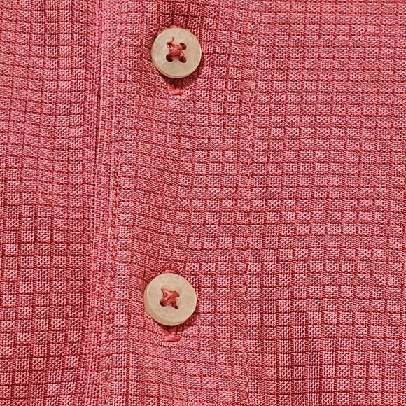 Izod Gold Polo Shirt Mens Size XXL Pink Logo Collared Short Sleeve Pullover - Picture 5 of 16